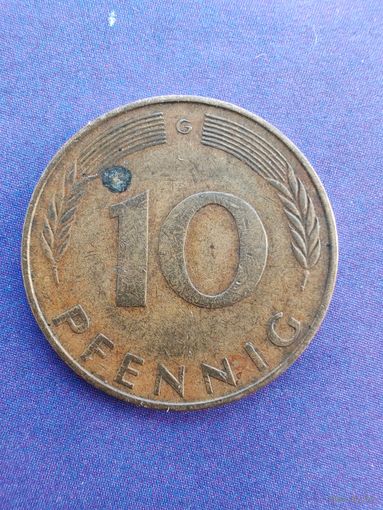 Германия ФРГ 10 пфеннигов 1973 G