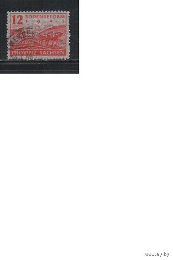 Германия-1946,(Мих.91) гаш.  , Земельная реформа, Советская зона оккупации, Саксония,(2)