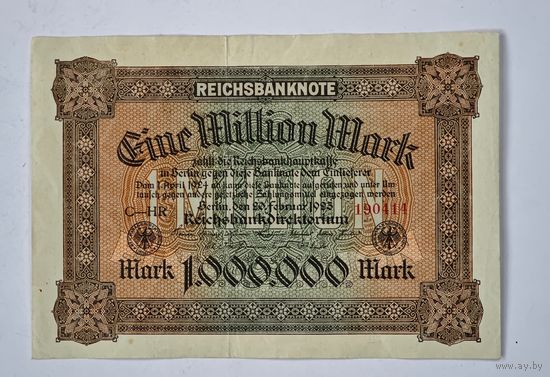 1923 год 1 000 000 марок Германия