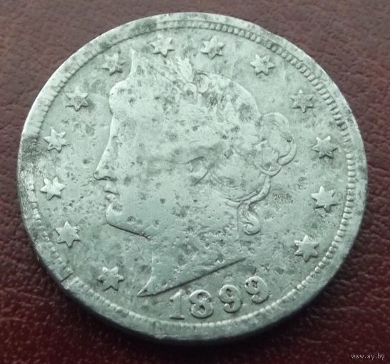 США. 5 центов 1899