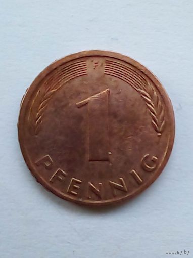 1 пфенниг 1990 F