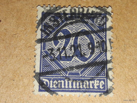 Германия Рейх 1920  Служебная марка