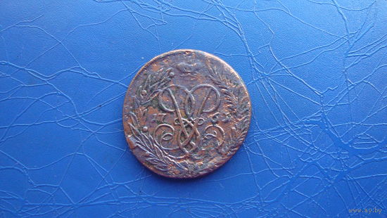2 копейки 1761 перечекан (4957)