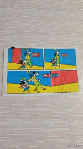 Вкладыша от жвачки Donald Duck