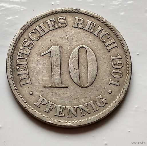 Германия 10 пфеннигов, 1901 A - Берлин 2-1-31