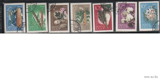 СССР-1964 (Заг.2964-2970)- гаш., Флора(полная серия)