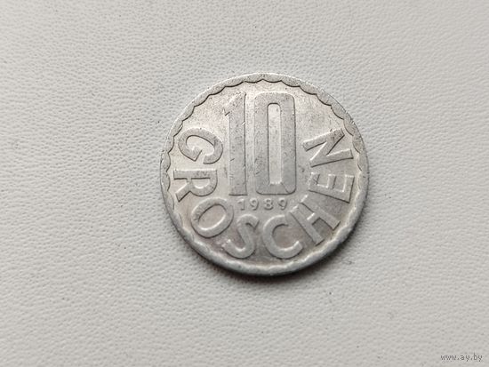 Австрия. 10 грошен. 1989 года. 100-я.