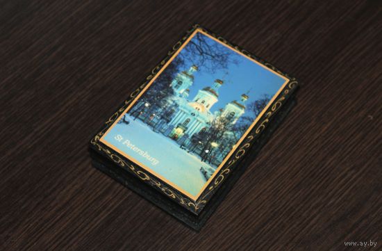 Шкатулка деревянная для бижутерии "St Petersburg".
