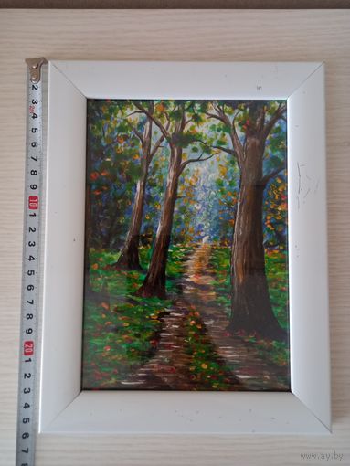 Картина на холсте маслом,  пейзаж