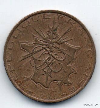 ФРАНЦУЗСКАЯ РЕСПУБЛИКА. 10 ФРАНКОВ 1980. ДЕЛЬФИН