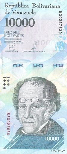 Венесуэла 10000 боливаров образца 2017 года UNC p98b