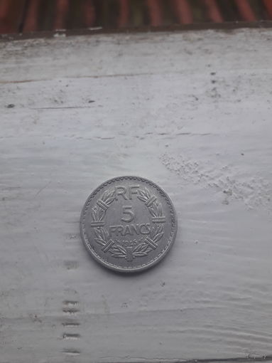 ФРАНЦИЯ 5 фр. 1945 год