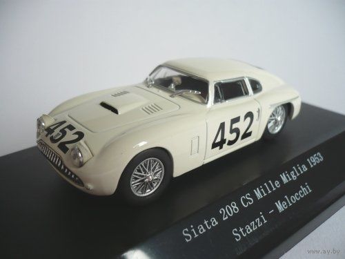 Siata 208 CS #452 Mille Miglia Stazzi / Melocchi 1953