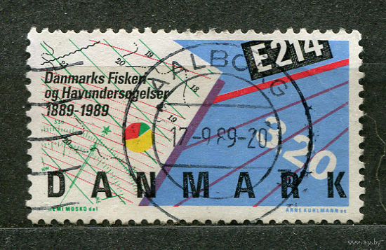 Институт рыбного хозяйства. Дания. 1989. Полная серия 1 марка