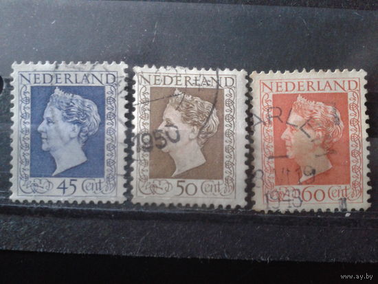 Нидерланды 1948 Королева Вильгельмина Полная серия Михель-22,0 евро гаш