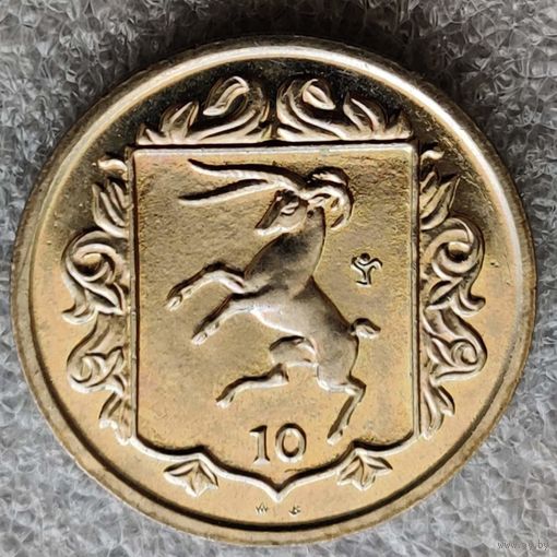 Остров Мэн 10 пенсов 1985 г.