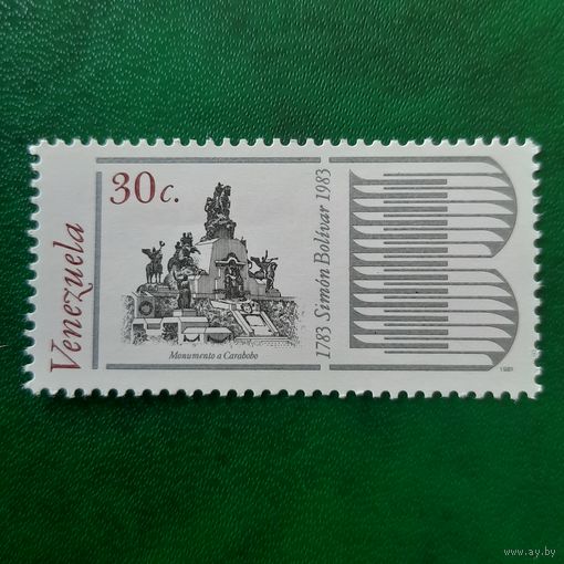 Венесуэлла 1981. 200 летие Симона Боливара. Памятник в Carabobo