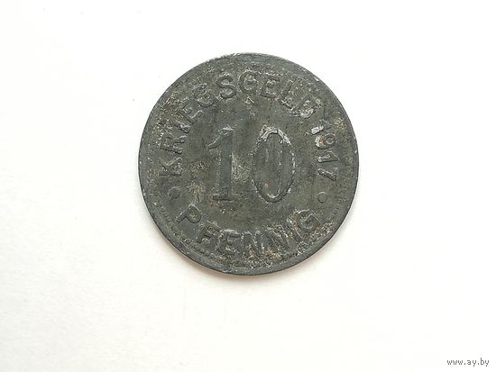 Нотгельд - 10 пфеннигов 1917 года. Мюнстер. Нотгельды 1-4-1