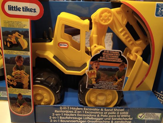 Машинки игрушечные Погрузчик+машинка от Литл Тайкс,для детей +1-2 (одним лотом 2 шт.)