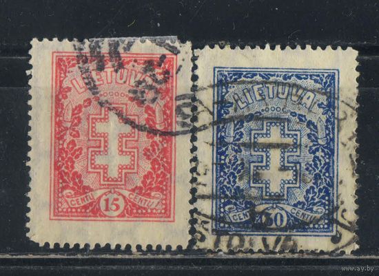 Литва Респ 1929 Крестная защита Стандарт #289,290