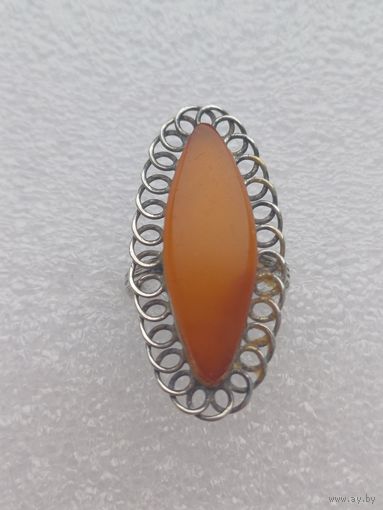 Все лоты с 1р.Серебро Янтарь кольцо