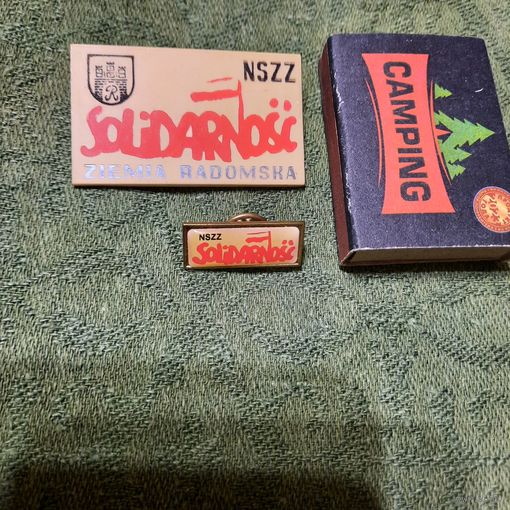 Два значка Solidarnosc, Польша 1980-е гг.