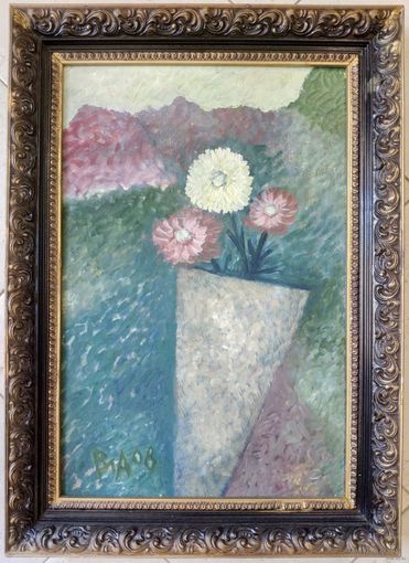 Акулов В. "Утро нового дня", 2008г. Холст на картоне, масло.Размер 50,5х70,5 см.