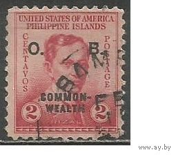 Филиппины. Х.Рисаль. Доплатная марка. Надпечатка на #410. 1938г. Mi#28.