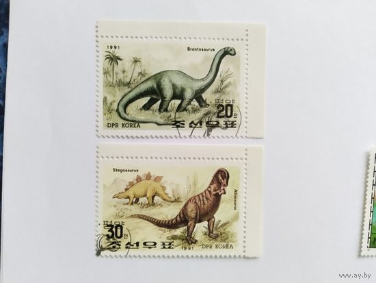 КНДР  1991 2м динозавры