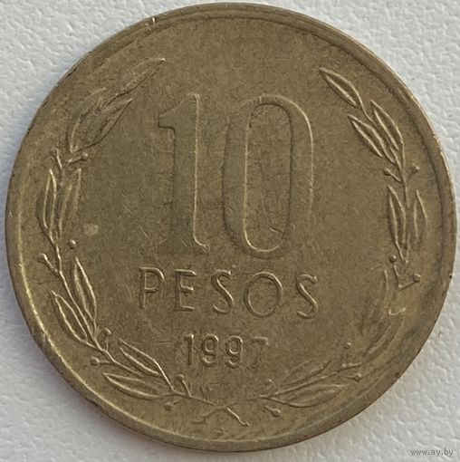 Чили 10 песо 1997 г.