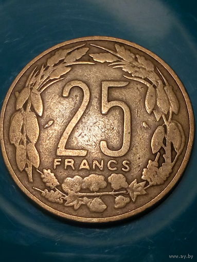 25 франков Камерун 1970 год.
