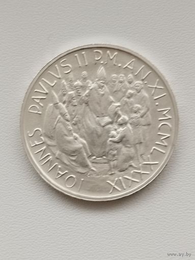 Ватикан 1000 лир 1989 год