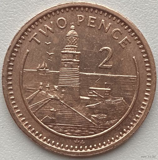 Гибралтар 2 пенса 1994 г.