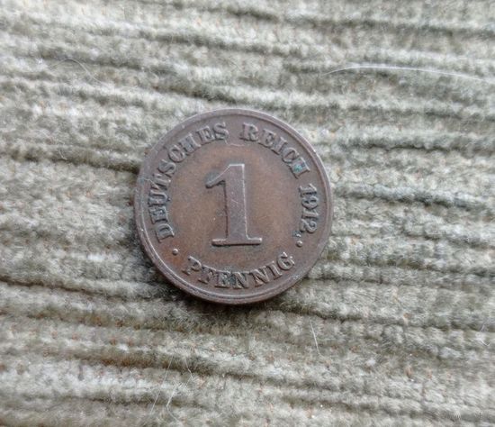 Werty71 Германия 1 пфенниг 1912 D
