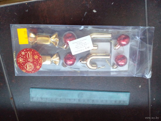 Набор украшений пластик 8 шт ''Сладости'' НОВЫЙ