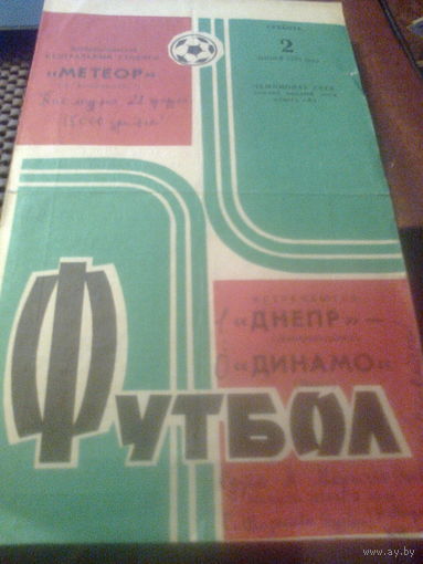 02.06.1973--Днепр Днепрпетровск--Динамо Минск