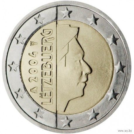 2 евро 2004 Люксембург UNC из ролла