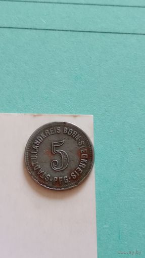 Германия нотгельд 5 пфеннигов 1918 город Бонн