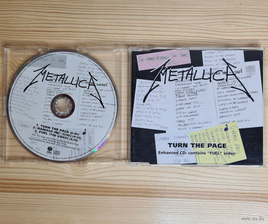 Metallica - Turn The Page (CD, UK & Europe, 1998, лицензия)