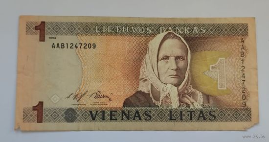 1 лит Литва 1994 года