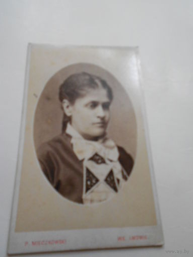 Фотография Карпушко,урожденной графини Храповицкой.Львов.1880 год.Zaklad Fotograficzny Piotra Mieczkowskiego ulica Panska L5 we LWOWIE.