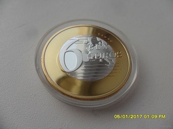 6 Евро - сувенирная, /17/