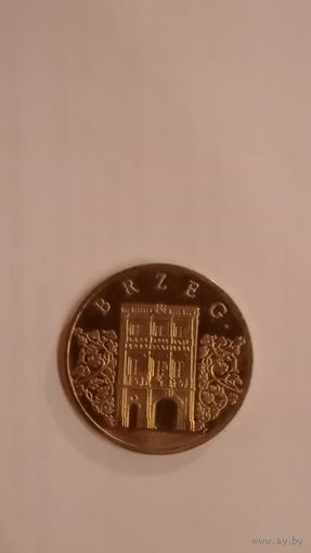2 злотых 2007 Польша Древние города Бржег
