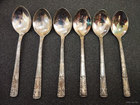 Чайные ложки Nova, мельхиор. Таллин, СССР