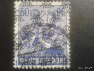 Германия 1948 надпечатка англо-амер. зона 50 пф.