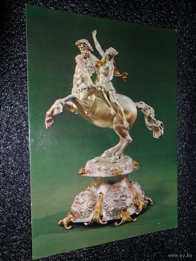 Открытка Рукомой ``Кентавр с нимфой``. Аугсбург. 1670-1675 гг. Оружейная палата