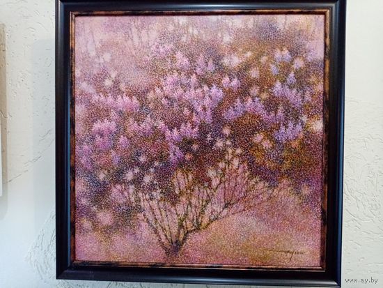 Макаренко Юрий "Куст серени", х.м. 2023г. 60х60см.