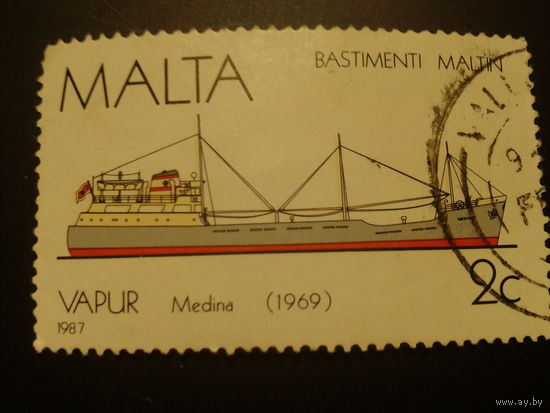 Мальта 1987г. корабль
