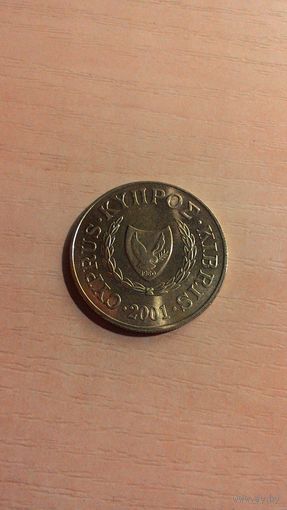 Кипр, 20 центов 2001.