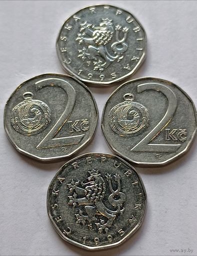 Чехия. 2 кроны 1995 года.
